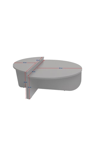 2 tables basses gigognes Orion - Vert et beige