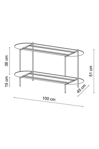 Table basse Scb - 100 x 45 x 51 cm