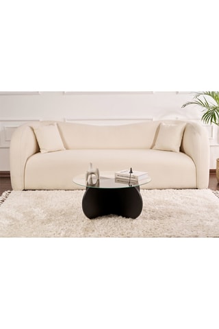 Table basse en verre Aeris - 36,5 cm