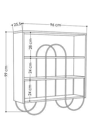 Console Norfolk - 99 x 96 x 25,5 cm