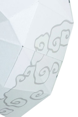 Origami 3D cabeça de raposa Japão - 34 x 18 x 21,5 cm - Branco