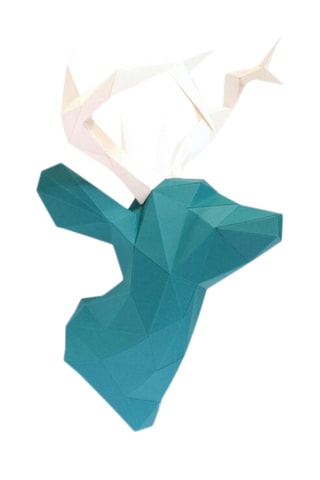 Cabeça de veado 3D - 48 x 30 x 37 cm