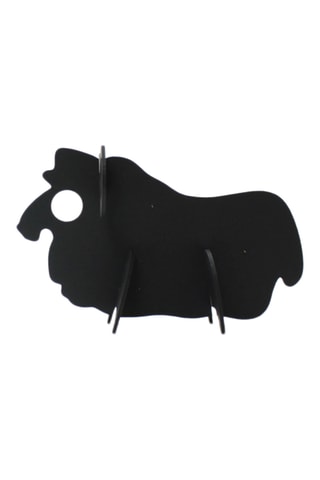 7 troféus em cartão 3D - 13 x 7 cm - Preto