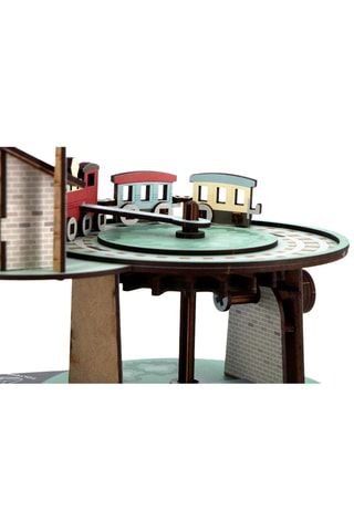 Maquete comboio - 26 x 18 x 26 cm - Verde 