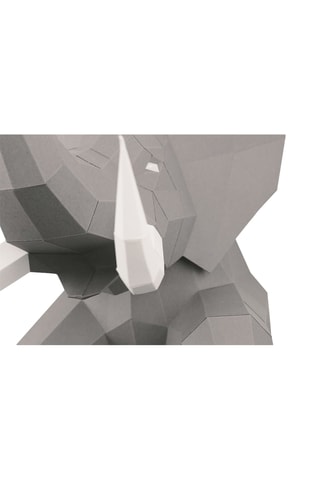 Origami 3D elefante - 50 x 45 x 43 cm - Cinzento
