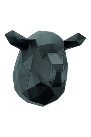 Origami 3D Carneiro - 26 x 22 x 25 cm - Preto