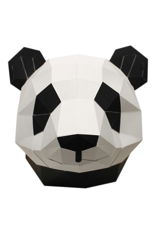 Origami 3D panda - 36 x 37 x 31,5 cm - Preto e branco