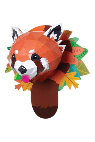 Origami 3D panda-ruivo - 41 x 42 x 21 cm