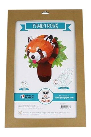 Origami 3D panda-ruivo - 41 x 42 x 21 cm