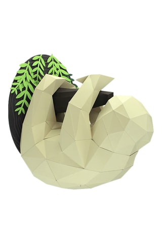 Origami 3D preguiça em papel - 38 x 22 x 31 cm