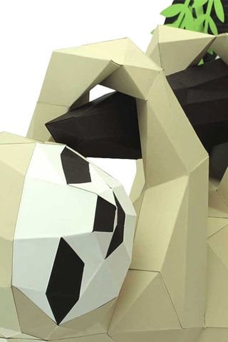 Origami 3D preguiça em papel - 38 x 22 x 31 cm
