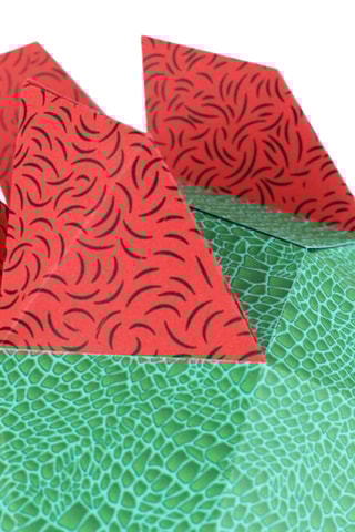 Origami 3D dinossauro - 32 x 33 x 18 cm - Verde-escuro
