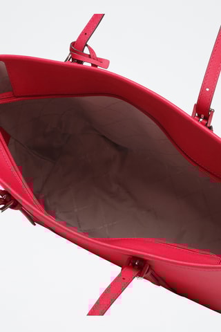Leren Shopper - Rood