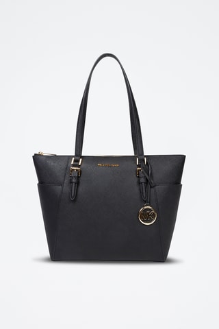 Leren Shopper - Zwart en Goudkleurig