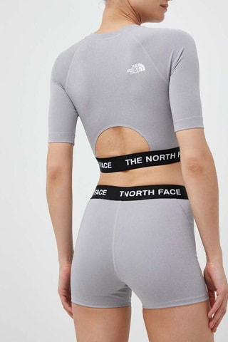 T-shirt cropped d’entraînement - Gris clair
