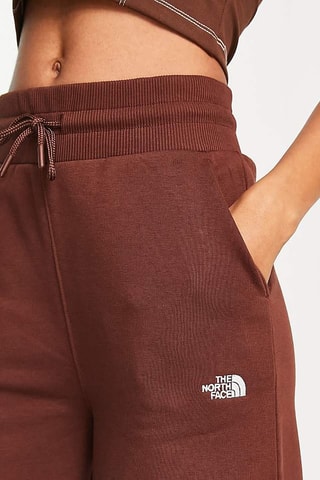 Pantalon wide legs polaire taille haute - Marron