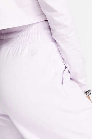 Pantalon wide legs polaire taille haute - Mauve