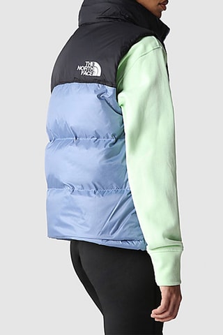 Doudoune à capuche sans manches 1996 Retro Nuptse - Bleu