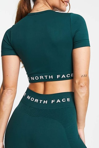 T-shirt cropped Trainning - Vert foncé