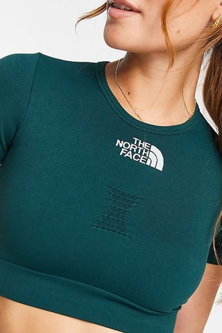 T-shirt cropped Trainning - Vert foncé