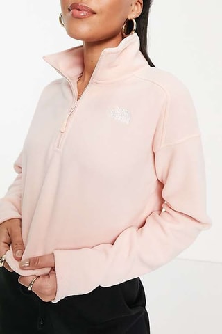 Sweat court polaire Glacier - Rose poudré