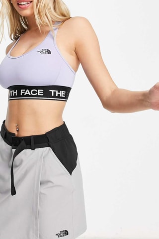 Jupe portefeuille taille haute Trend - Gris