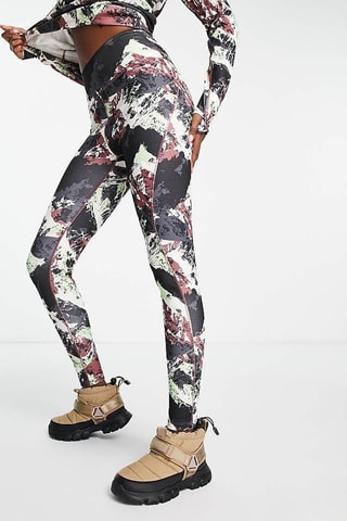 Legging de ski Dragline - Vieux rose et blanc