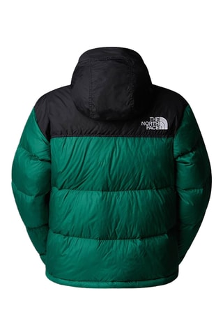Doudoune à capuche 1996 Retro Nuptse - Vert foncé et noir