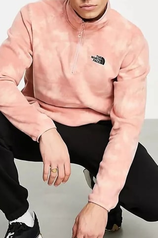 Sweat polaire tie and dye Glacier - Rose