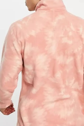 Sweat polaire tie and dye Glacier - Rose