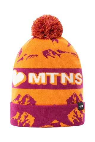 Bonnet à pompon Ski Tuke - orange