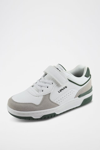 Sneakers Dereck Wit en Donkergroen