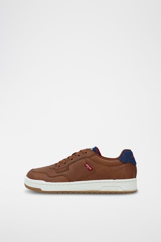 Sneakers Kingdom - Cognacbruin en Marineblauw