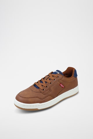 Sneakers Kingdom - Cognacbruin en Marineblauw