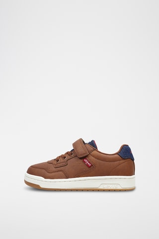 Sneakers Kingdom - Cognacbruin en Marineblauw