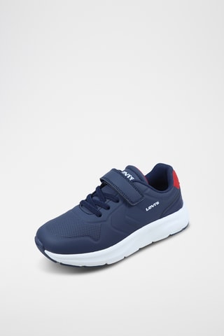 Sneakers Larry J - Marineblauw en Rood