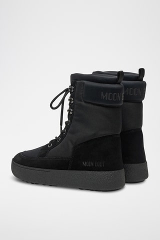 Bottines en cuir Ltrack combat - Noir