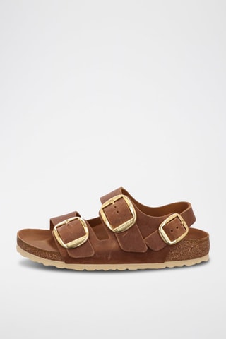 Sandales en cuir Milano - Cognac