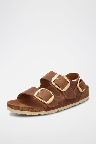 Sandales en cuir Milano - Cognac