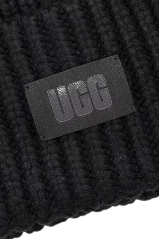 Bonnet à pompon Chunky Ris - Noir