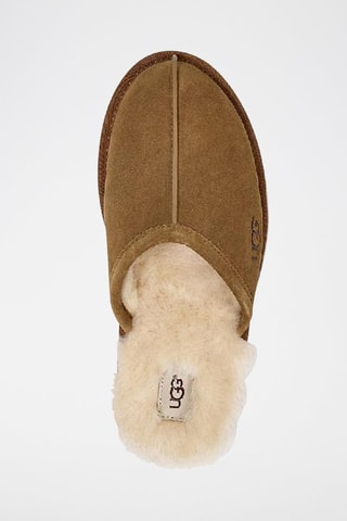 Chaussons en nubuck Scuff - Marron