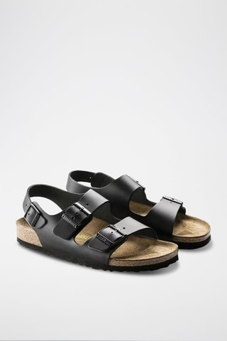 Sandales en cuir Milano - Noir
