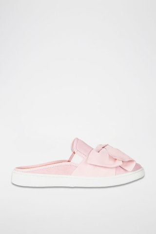 Sandales en nubuck Luci Bow - Rose