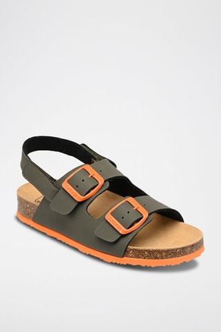 Sandales Turtle - Kaki et orange