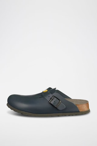 Sabots en cuir Boston - Bleu