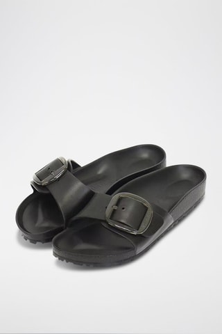 Mules Madrid Big Buckle - Noir