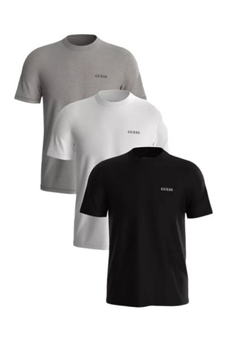 3 t-shirts standard - Blanc, gris et noir