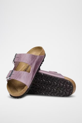 Mules en cuir Arizona - Lilas