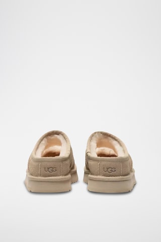 Chausson fourrés en nubuck Mary Jane - Beige