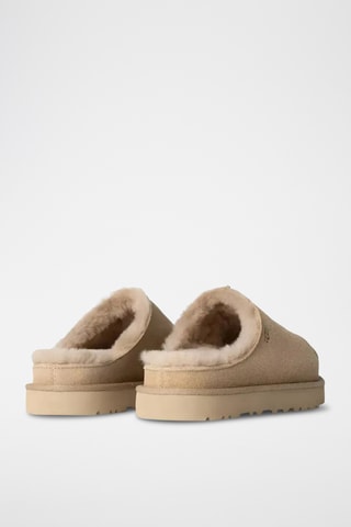 Mules fourrées Greenport en cuir de mouton - Sable